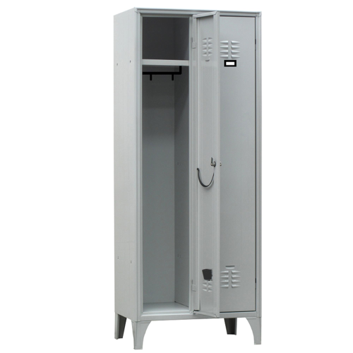 Spogliatoio in metallo a 2 VANI 70x35cm H180cm GRIGIO 111/02/S